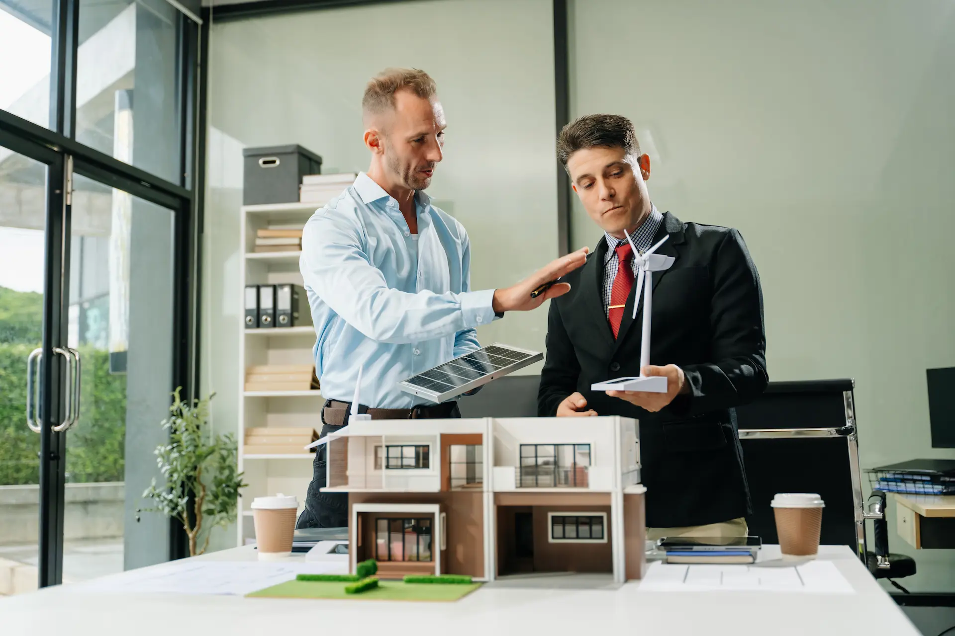 Consulting session with sustainable building models in the Berlin property market, relevant to real estate investment Berlin.