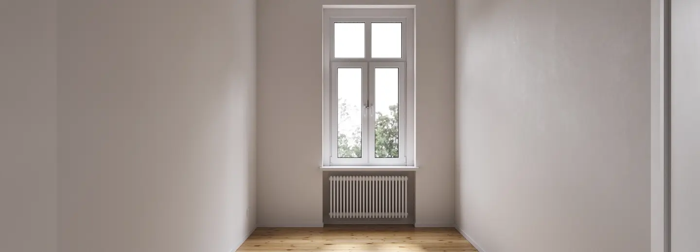 Helles Zimmer mit Dielenboden