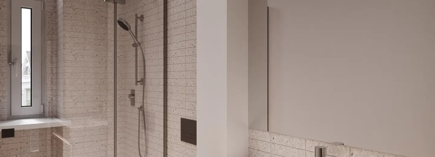Tageslichtbad mit Dusche
