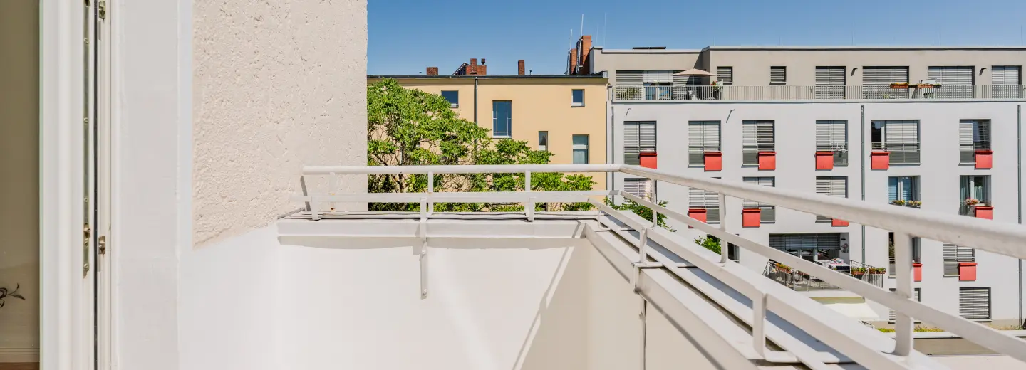 Sonniger Balkon