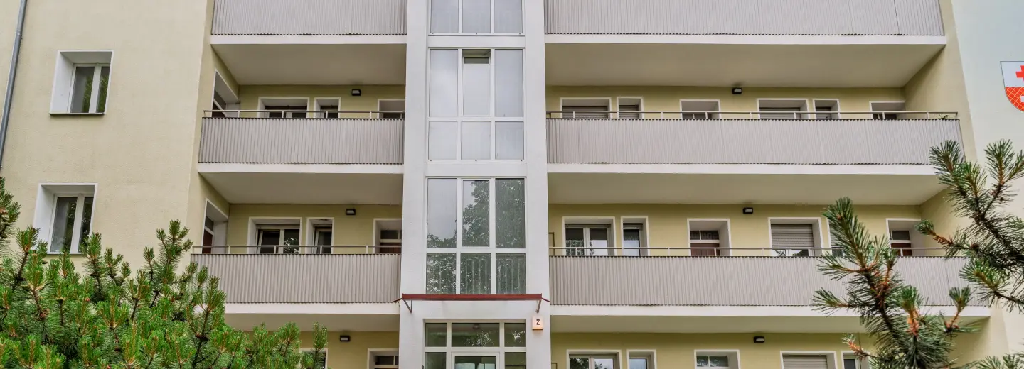Fassadenansicht des Wohngebäudes