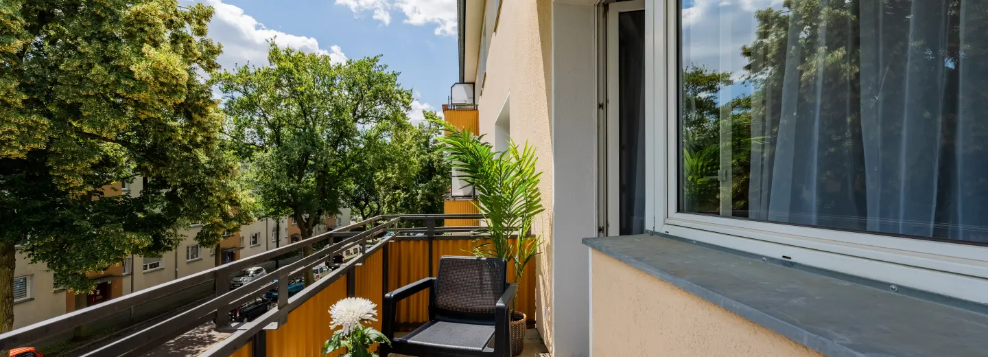 Balkon mit Platz zum Verweilen