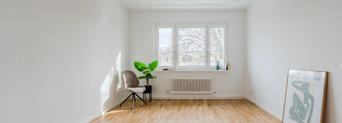 Raumansicht in Längsrichtung