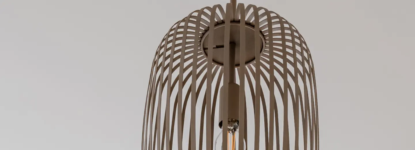Leuchtendetail im Wohnzimmer