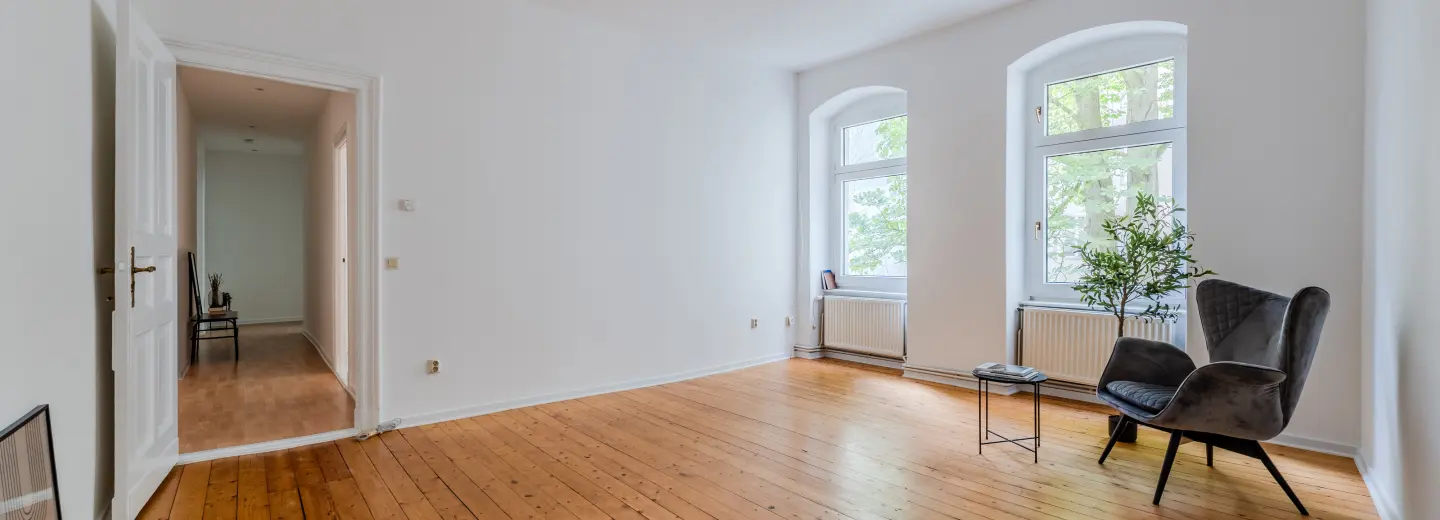 Wohnbereich mit Dielenboden