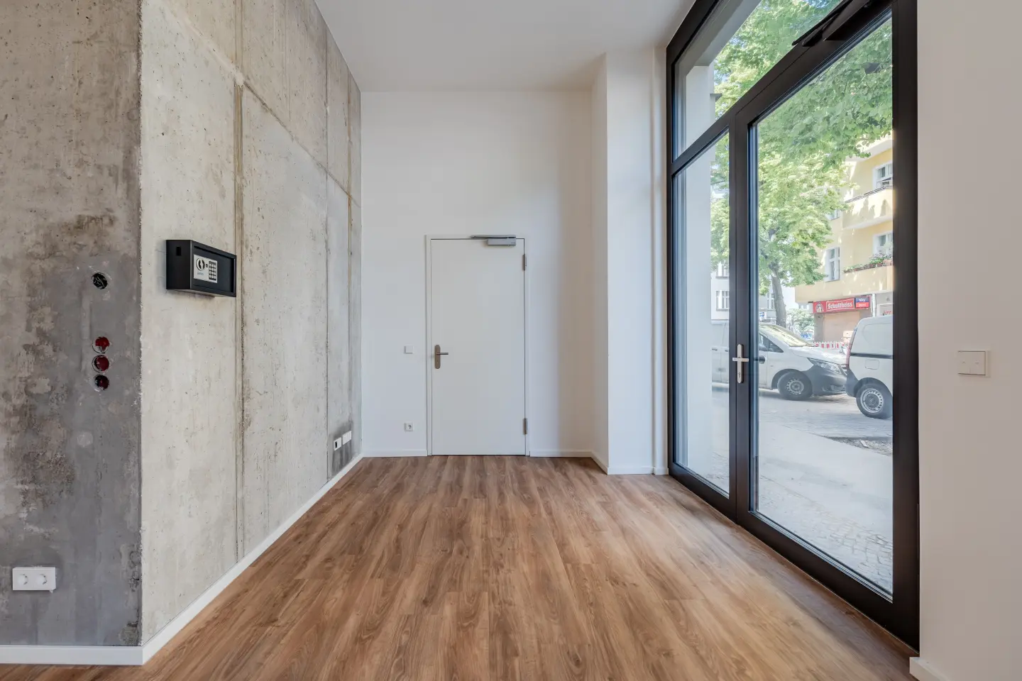 Retail space with window front