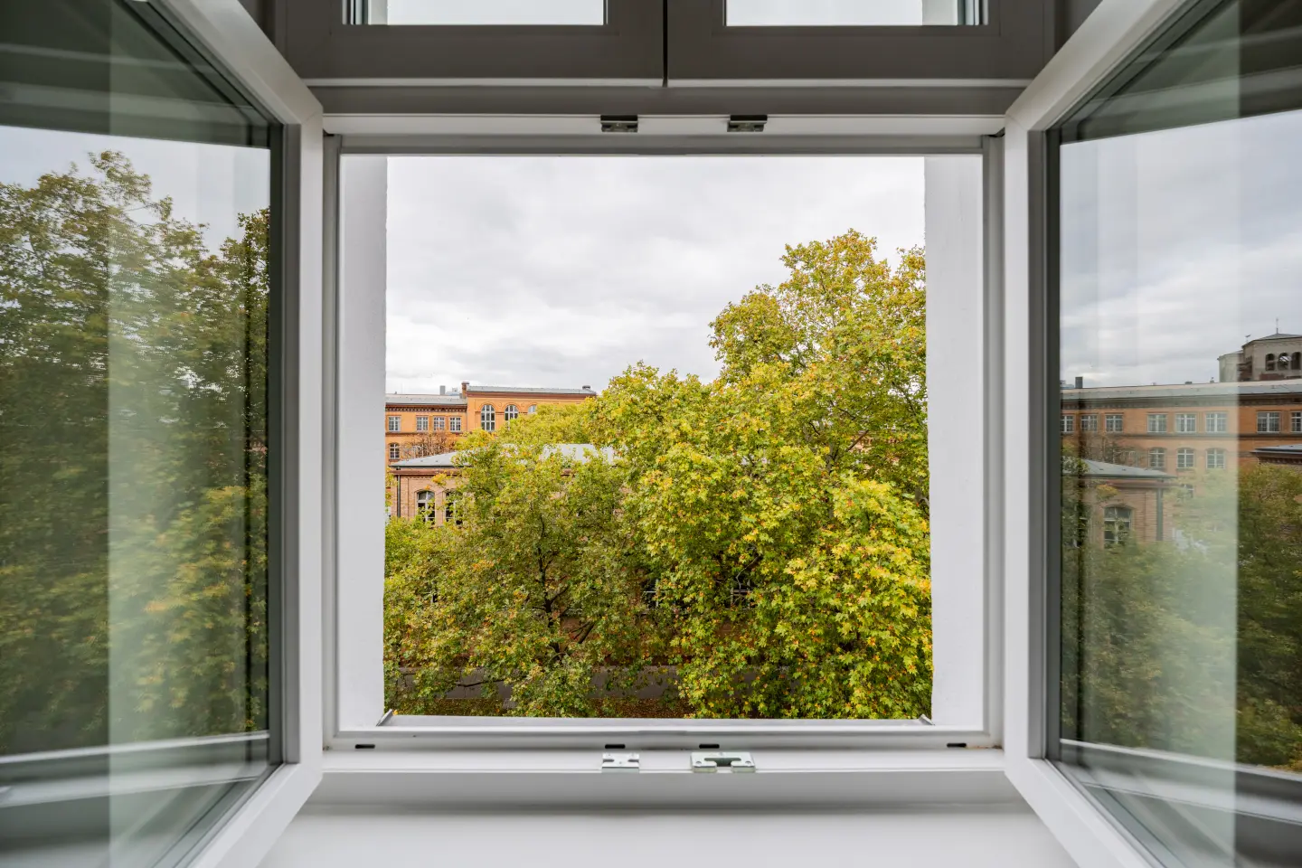 Ruhiger Ausblick ins Grüne