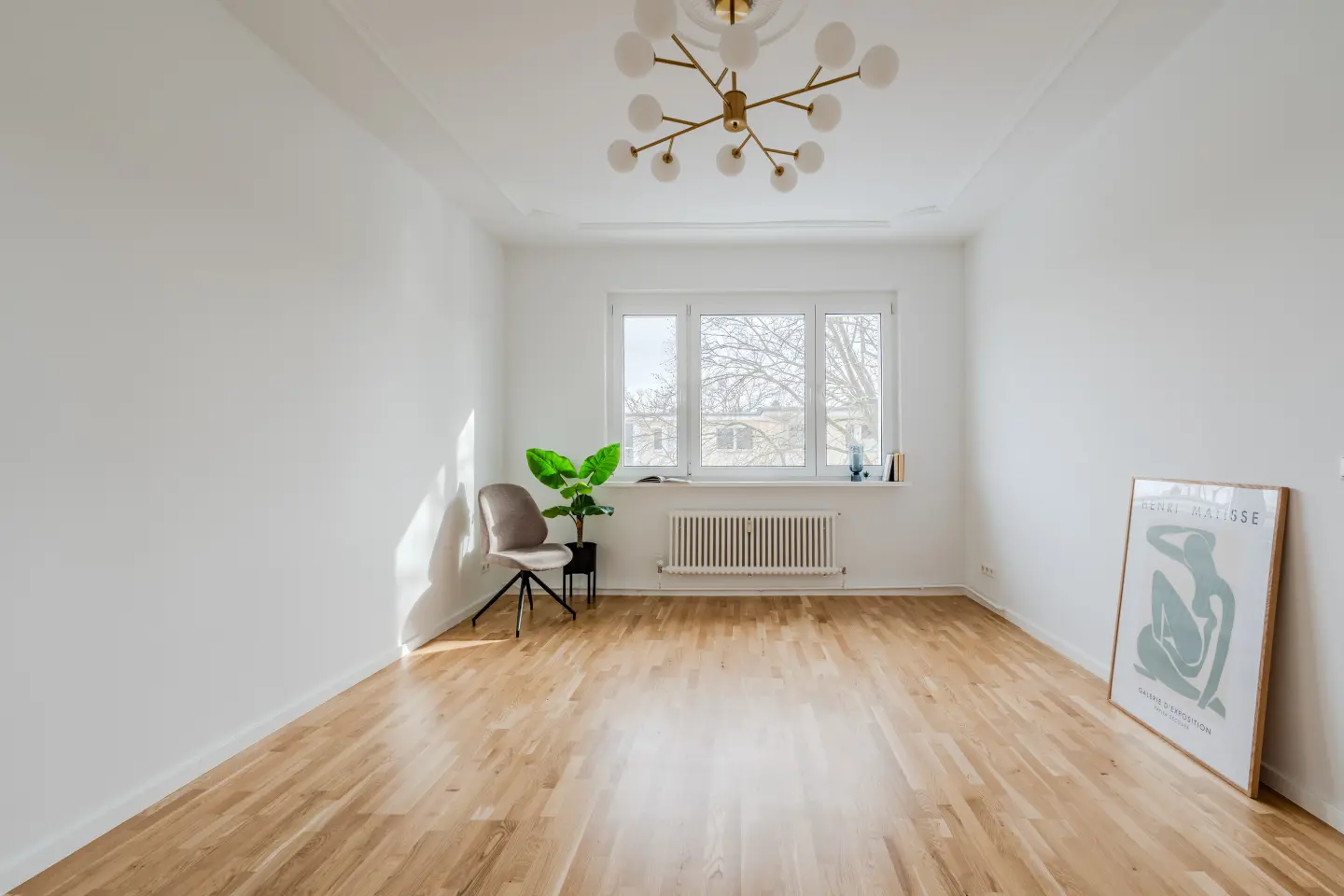 Raumansicht in Längsrichtung