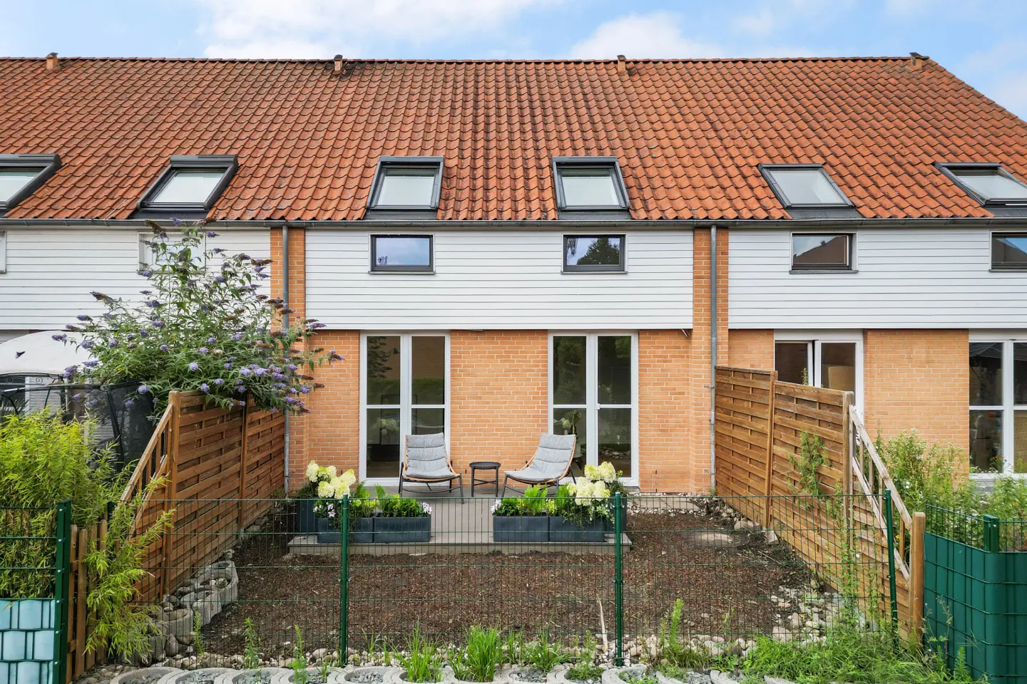 Gartenansicht der Hausrückseite