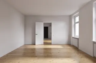 Großzügiger Wohnraum mit Dielenboden