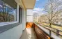 Balkon mit Blick in die Anlage