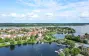 Luftbild am Wasser